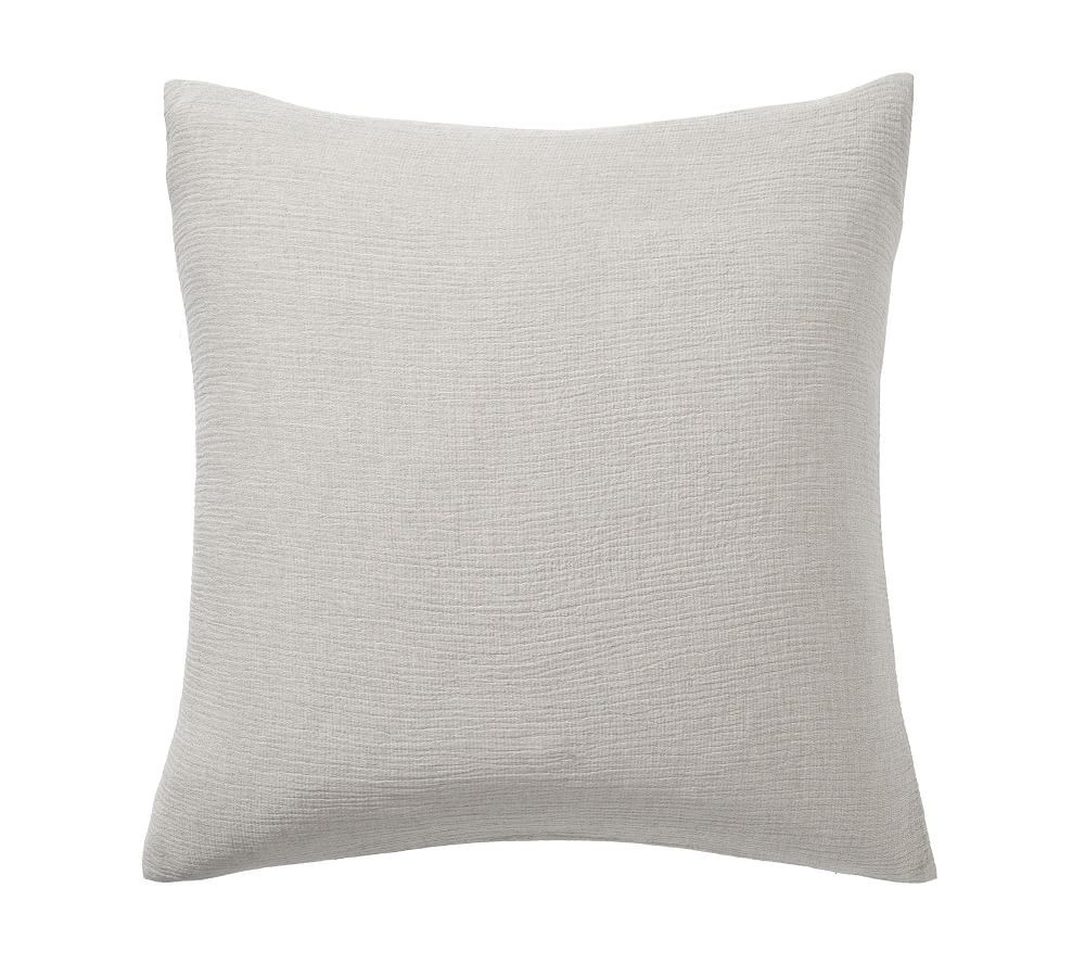 Natural Gray Soft Cotton Sham, Euro | Pottery Barn (US)