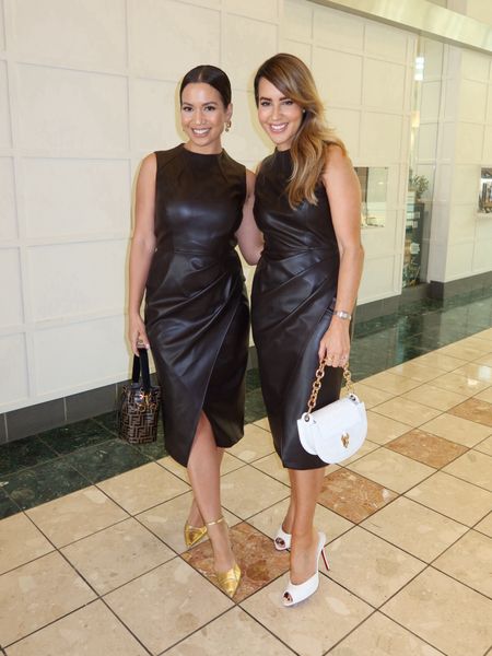 Twinning in our chocolate leather dresses 🤎 I’m wearing size 2  

#LTKstyletip #LTKSeasonal #LTKHolidaySale