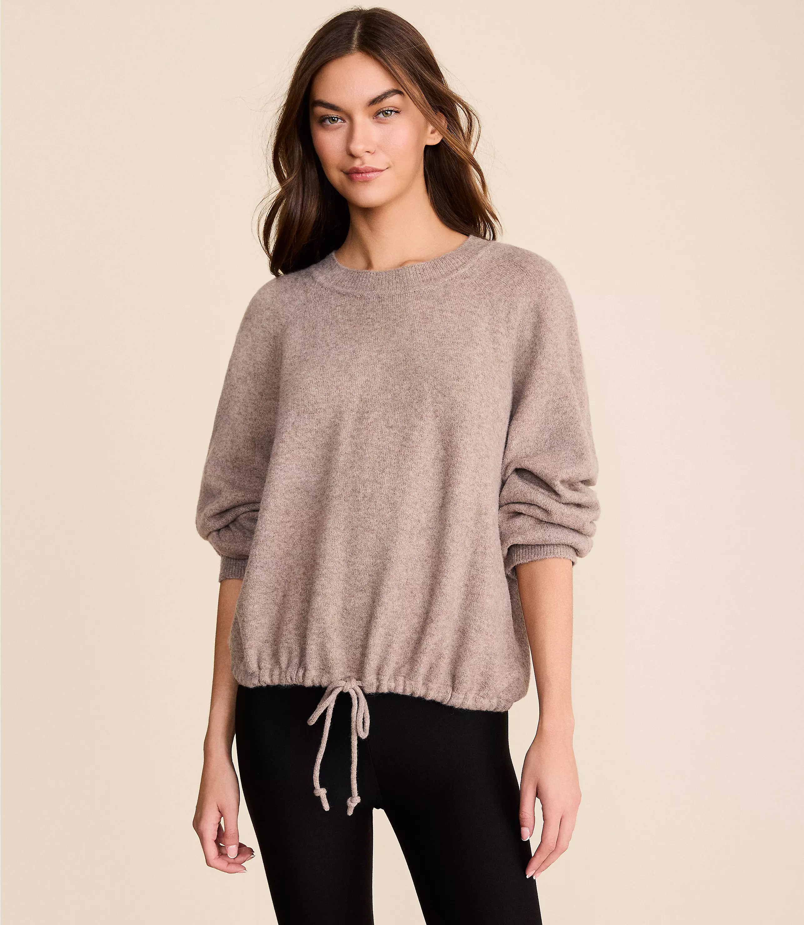 Lou & Grey Cloudstitch Drawstring Sweater | LOFT