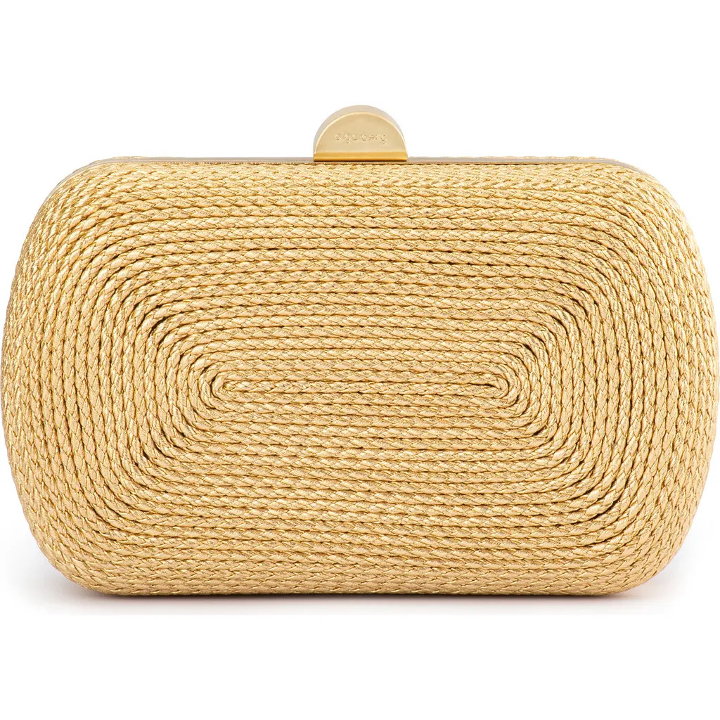 Olga Berg Martina Rope Clutch in Gold at Nordstrom | Nordstrom
