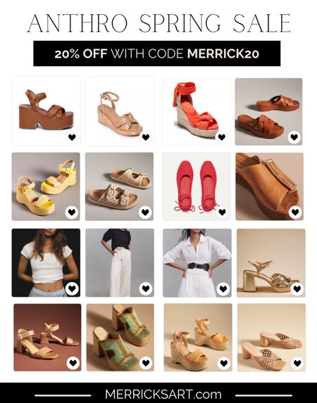 @anthropologie spring sale 20% off with code MERRICK20

#LTKsalealert #LTKshoecrush #LTKSeasonal