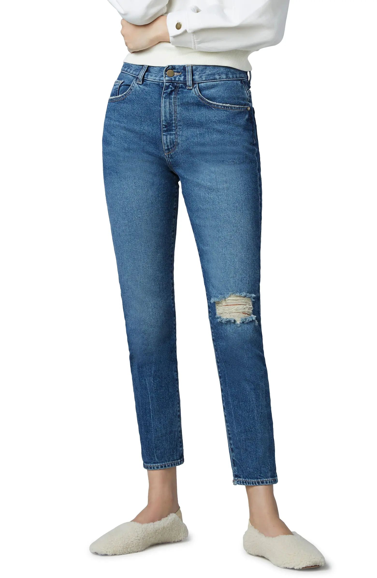 DL1961 DL 1961 Bella High Waist Slim Straight Leg Jeans | Nordstrom | Nordstrom