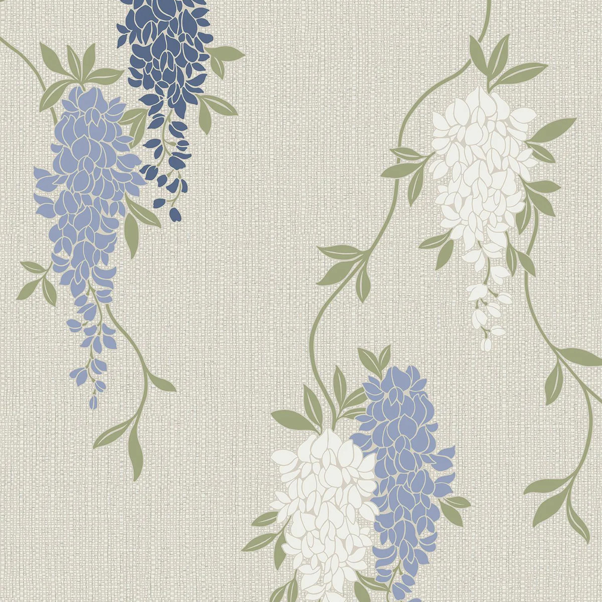 York Aisla Blue Wisteria Wallpaper | DecoratorsBest
