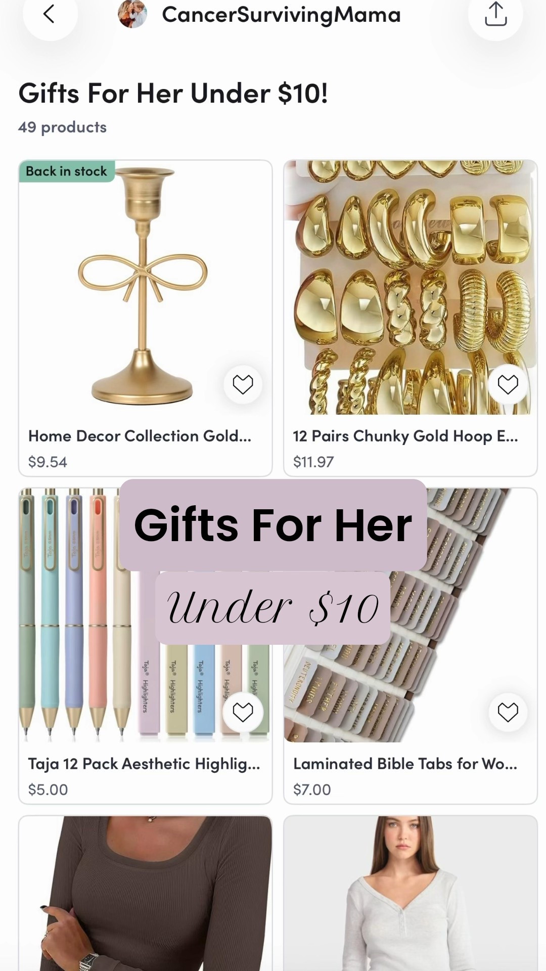 Last minute gifts under $10 for her 🫶 perfect gifts for teachers, gift basket fillers, sisters, friends & more. Everything is from Amazon & Walmart! 

last minute gifts | gifts under $10 | gifts under 10 dollars | gifts for her | gifts for teacher | gift | gift ideas | gift guide | christmas | christmas 2025 | christmas gift ideas | christmas gifts for her | christmas gifts under $10 | affordable gifts | affordable | walmart | amazon 

#LTKGiftGuide #LTKstorytime #LTKHoliday