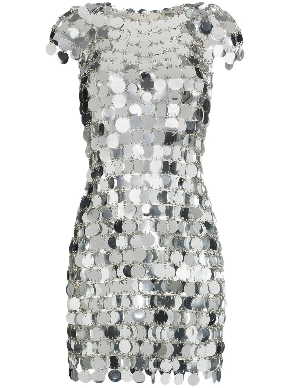 sequin chain-disc mini dress | Farfetch Global