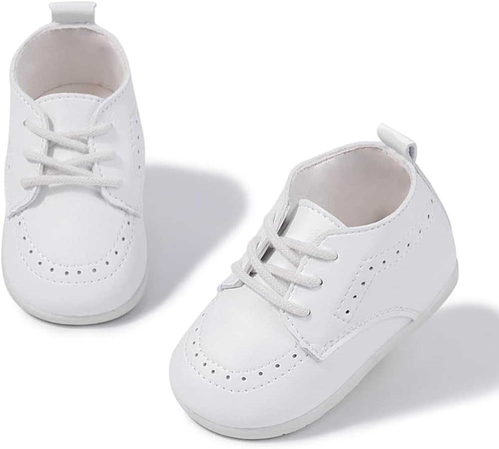 Meckior Infant Baby Boys Girls Classic PU Leather Wedding Loafers Brogue Toddler Oxford Dress Sho... | Amazon (US)