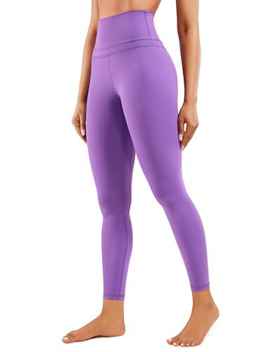 CRZ YOGA Womens Naked Feeling Workout 7/8 Yoga Leggings - 25 Inches High Waist Tight Pants Royal Lilac X-Large | Amazon (US)