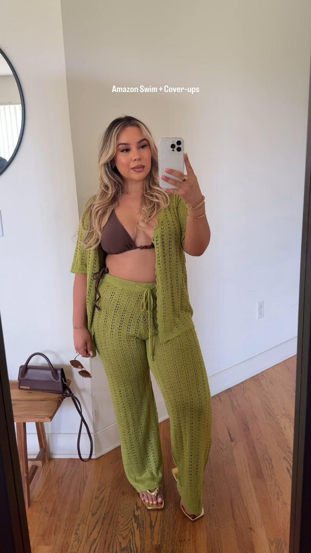 Some of my fav swim & cover-ups☀️ — comes in different colors! Sizing 👇🏼 

Green & white crochet set: L (runs TTS - lightweight material) 
Cream and Khaki wrap crochet set: L 
B&W swim set: L 
Blue bathing suit: L 
Black Linen pants: L 

#LTKSeasonal #LTKMidsize #LTKStyleTip