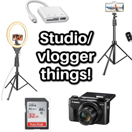 Vlogger and Studio Must Haves! I linked everything we use to create our vlogs, IG posts, Tik Toks etc! 

#LTKunder100 #LTKhome #LTKunder50