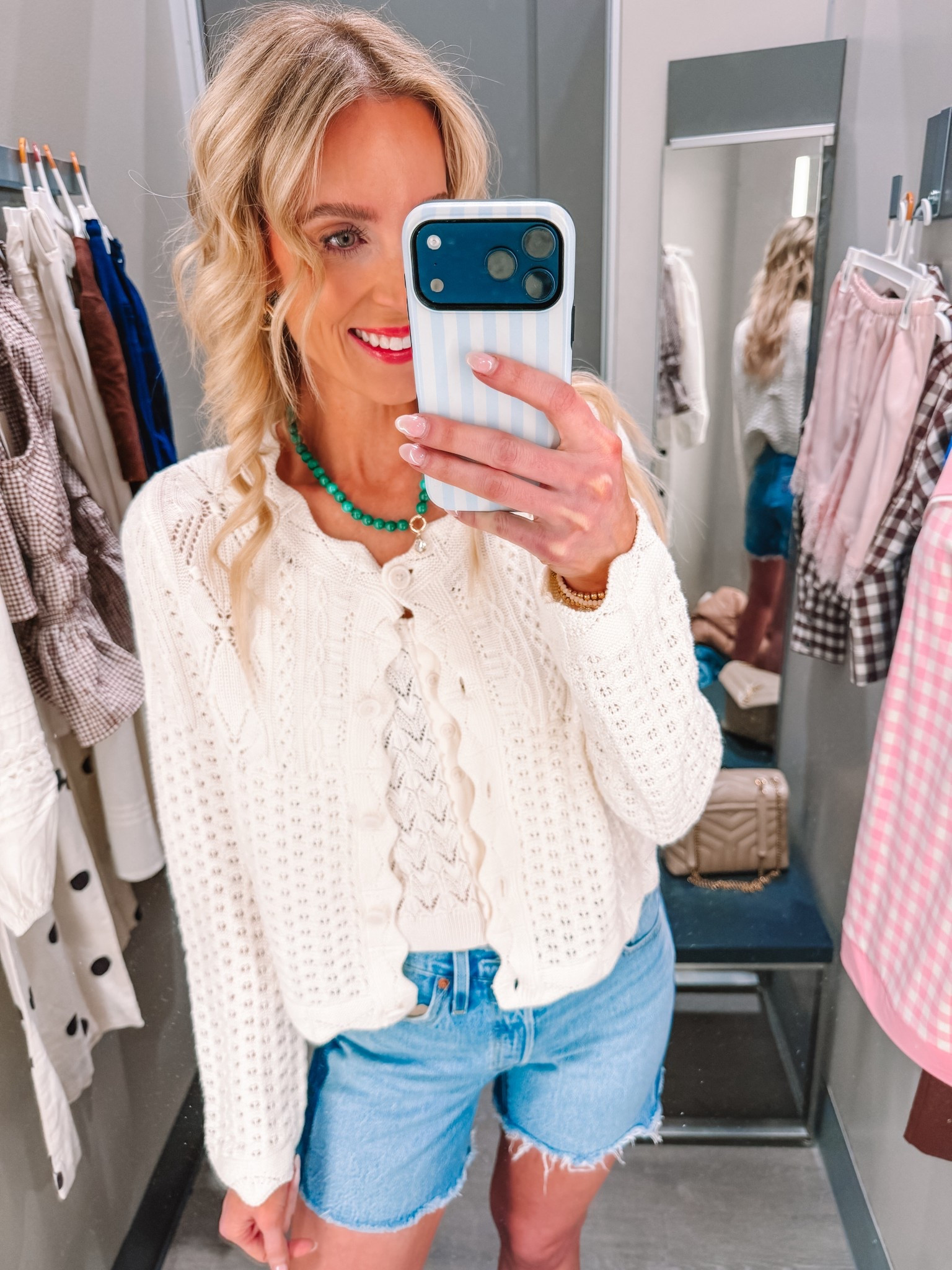 Western cardigan | Lace cardigan | Denim shorts | Target style | Classic style 

#LTKootd #LTKgrwm