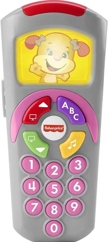 Fisher-Price Laugh & Learn Baby Learning Toy, Sis's Remote Pretend TV Control with Music and Ligh... | Amazon (US)