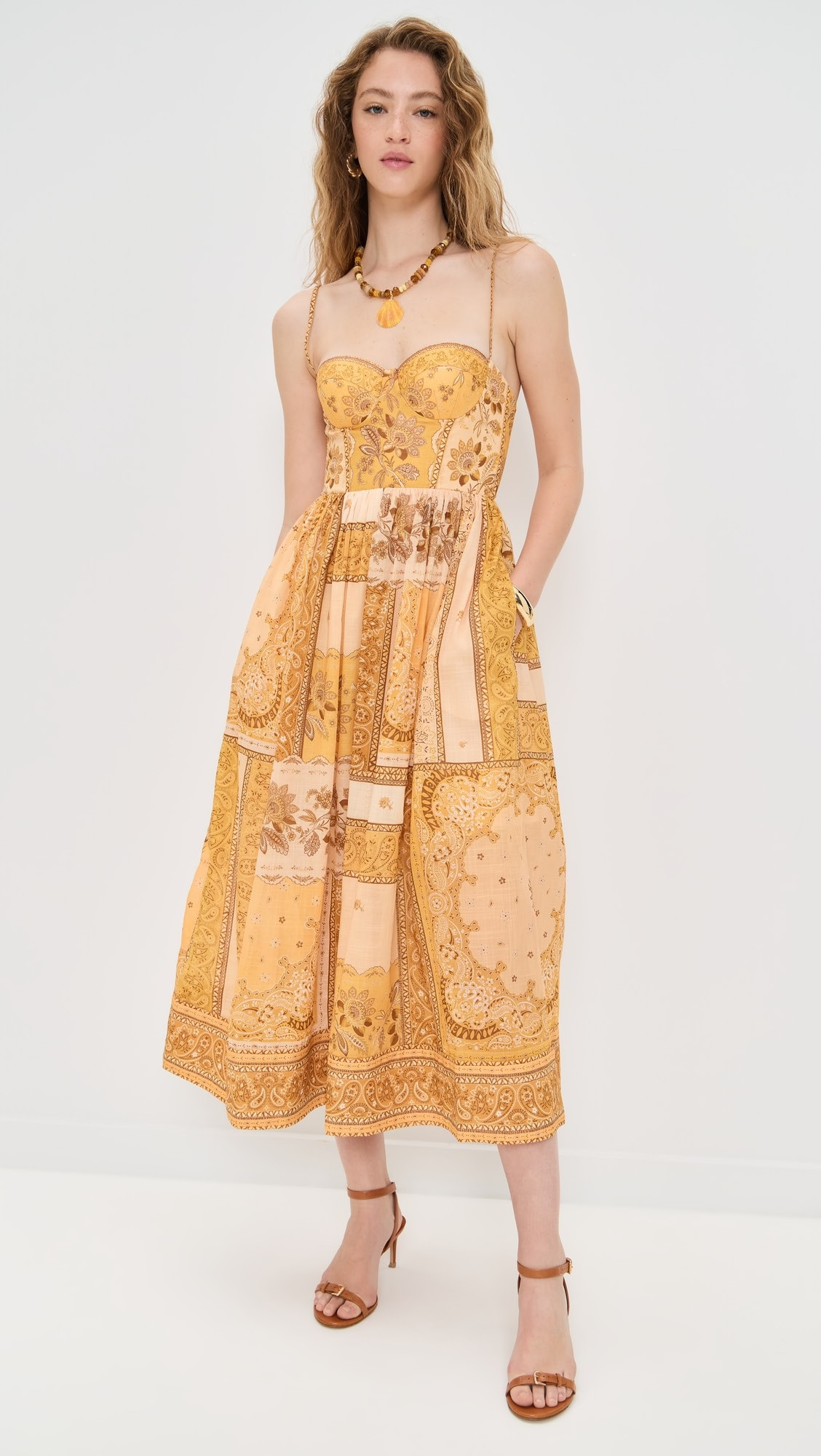 Zimmermann Lucky Corset Midi Dress | Shopbop | Shopbop