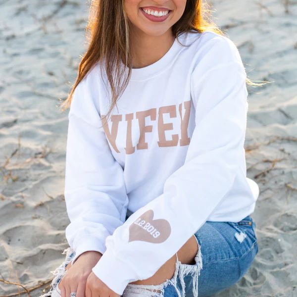 'Wifey' Crewneck Sweatshirt | United Monograms