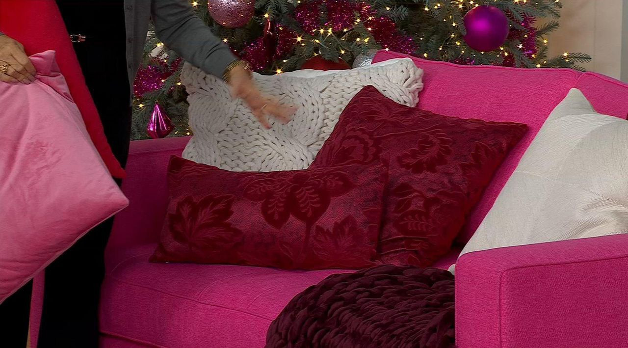 Concierge Collection Set of 2 Velvet Jacquard Decorative Pillows | HSN