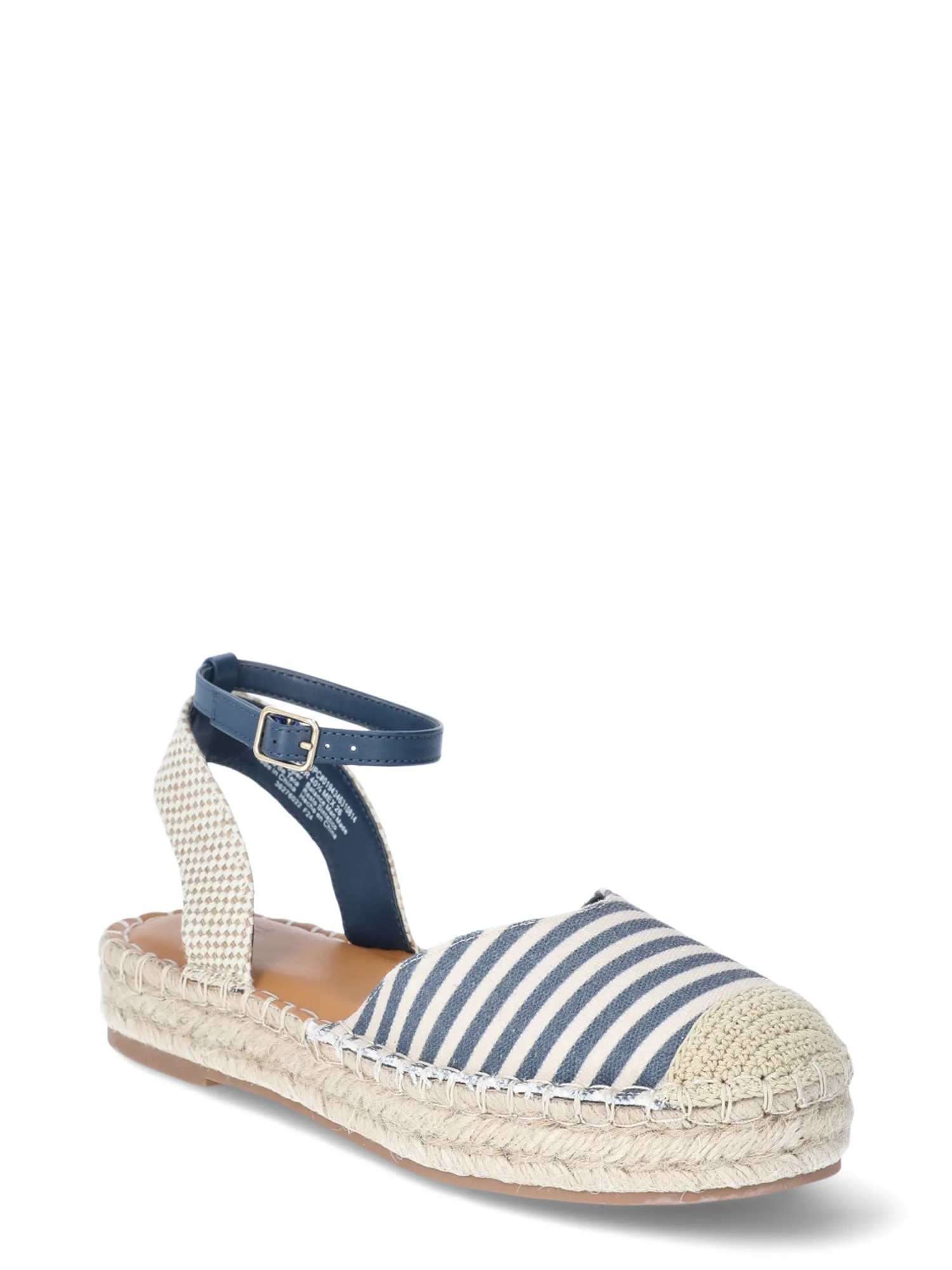 Time and Tru Women's Ankle Strap Espadrilles, Sizes 6-11 | Walmart (US)