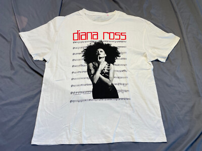 Diana Ross Music Notes T-Shirt NEW Med /Large Soul R&B Disco The Supremes | eBay | eBay US