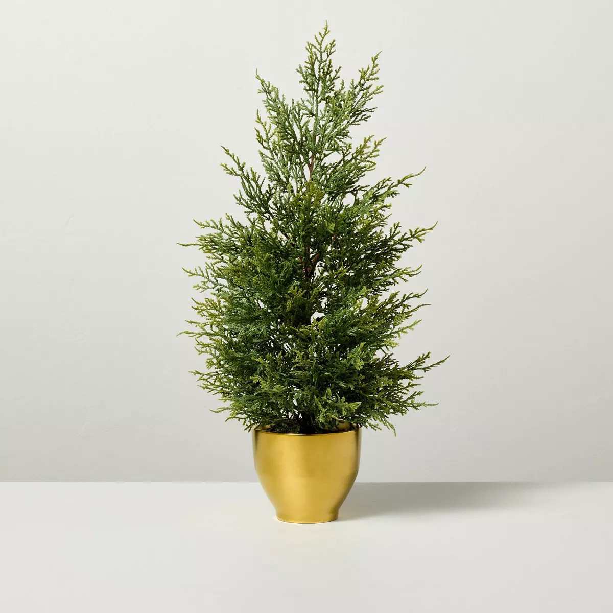 Faux Cypress Tree in Brass Pot - Hearth & Hand™ with Magnolia | Target