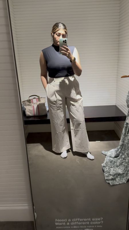 Tailored look from Abercrombie and fitch! These new pants are so good, light weight and hide the mom pooch! Love this top too! 

Size 12 outfit / size 10 outfit / size 12 workwear / size 10 workwear / midsize outfit / office look/ spring workwear / summer workwear / classy outfit / polished workwear / corporate outfit 

#LTKmidsize #LTKworkwear #LTKsalealert