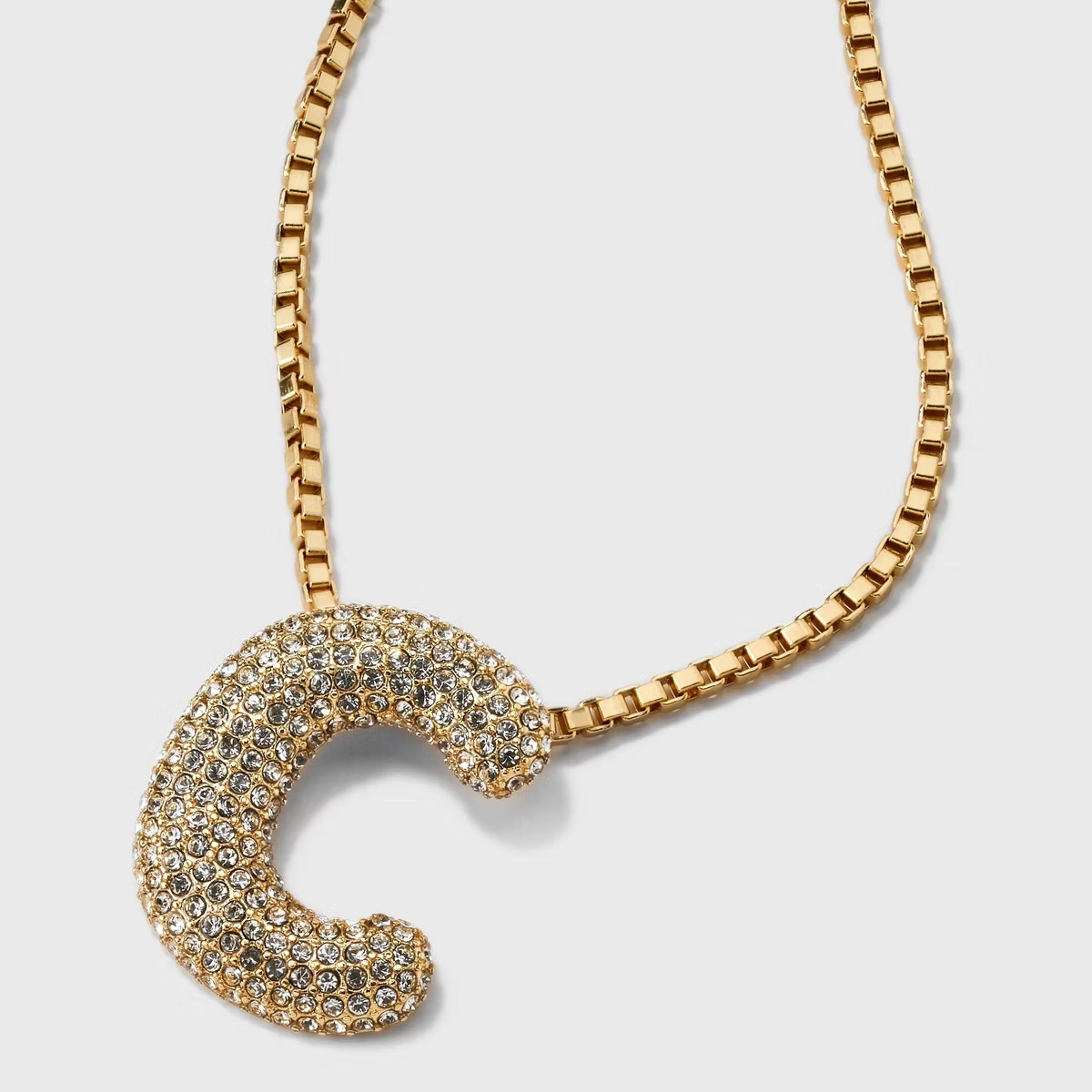 SUGARFIX by BaubleBar Crystal Chain Initial J Necklace - Gold | Target