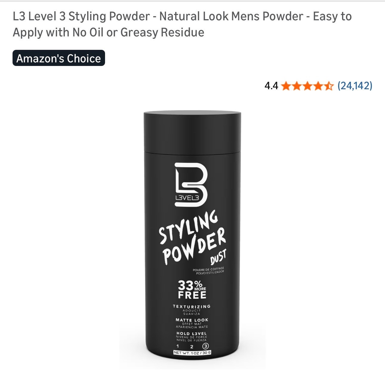 What my oldest uses on his hair 