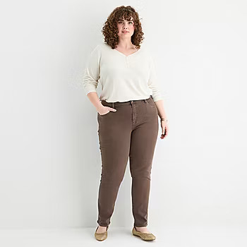 a.n.a Womens Plus High Rise Slim Fit Jean | JCPenney
