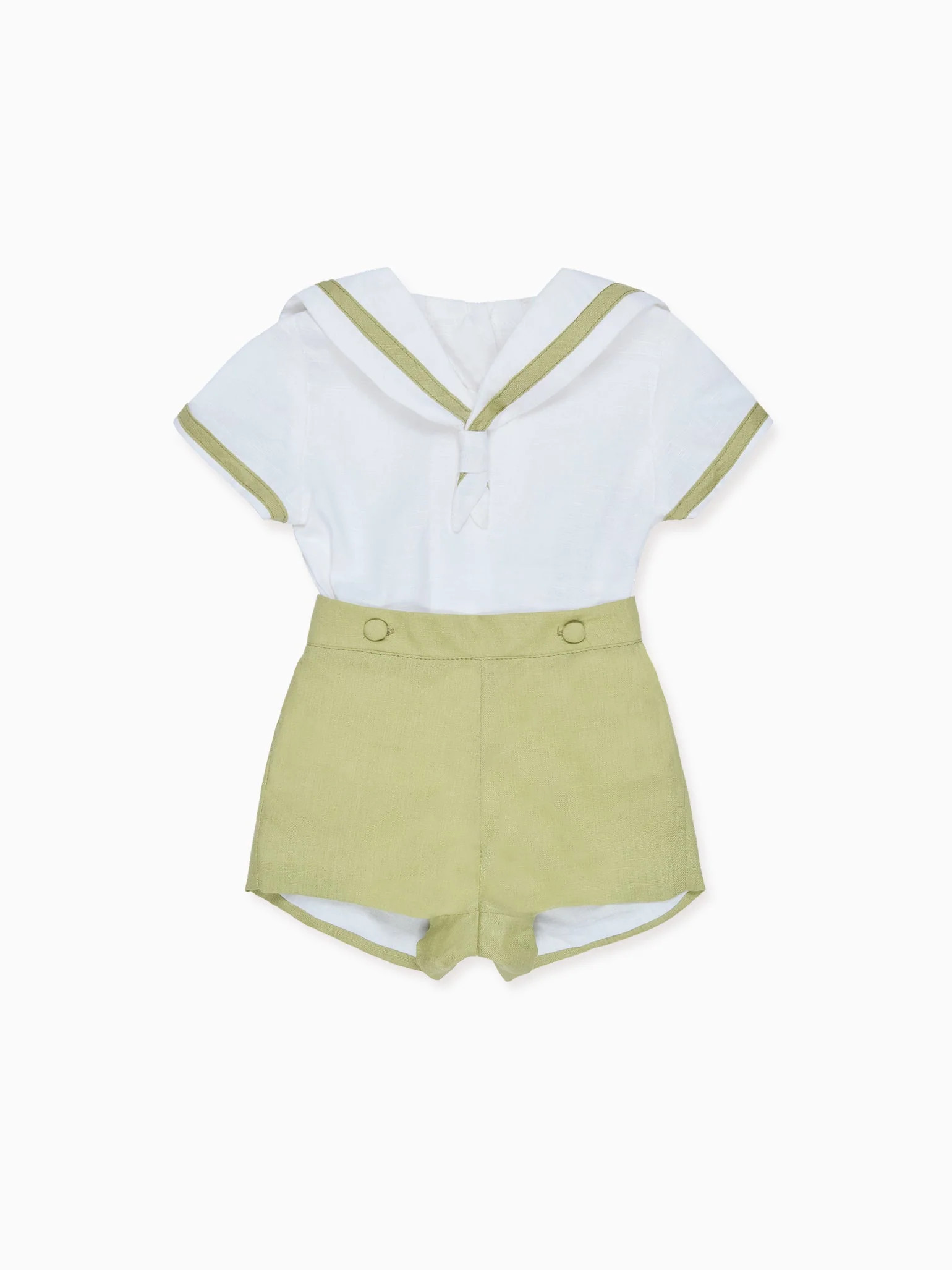 Hill House Home X La Coqueta Pistachio Antonio Baby Boy Set | La Coqueta (US)