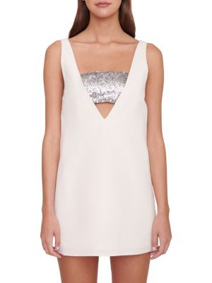 Irie V Neck Bow Mini Dress | Saks Fifth Avenue OFF 5TH