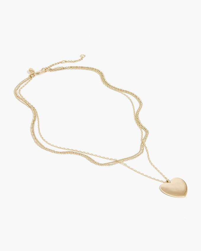 Heart layering necklace | J.Crew Factory