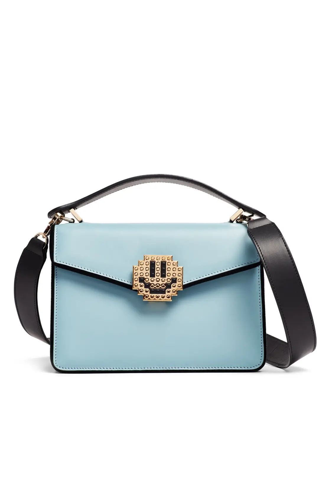 Les Petits Joueurs Blue Pixie Metal Smile Bag | Rent The Runway