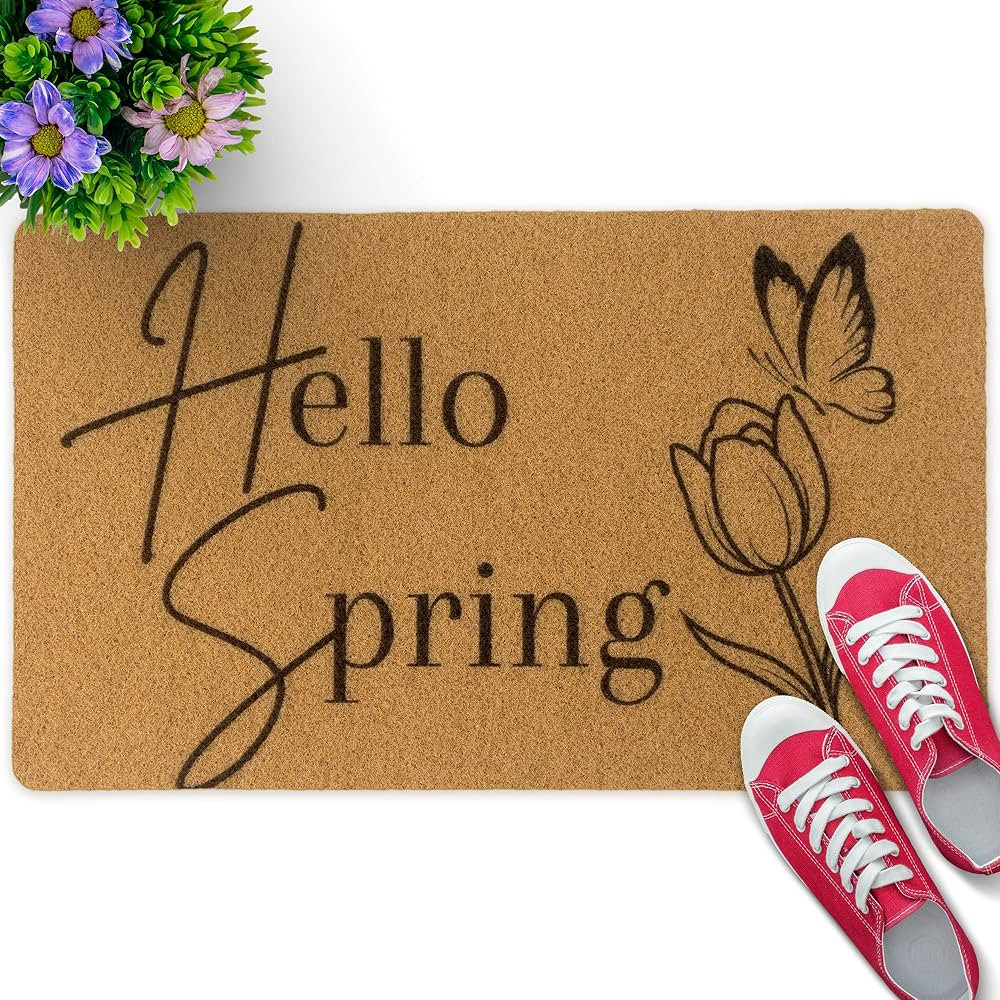 The Proper Pet Welcome Door Mat Flower 30x17 Inch, Spring Door Mats for Front Door, Door Mats Out... | Amazon (US)