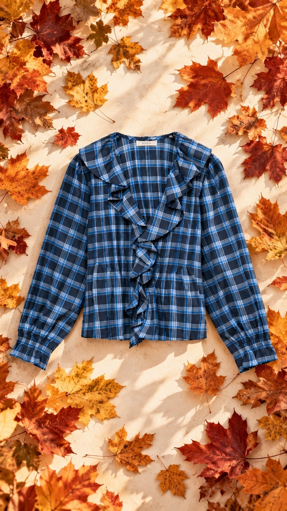 Prettiest Fall top 🍂 this fabric is so soft and airy.