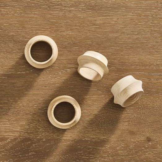 Tira Wood Napkin Rings | West Elm (US)