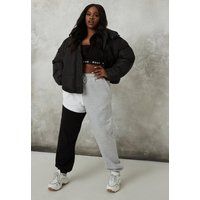 Plus Size Gray Colorblock 90S Joggers | Missguided (US & CA)