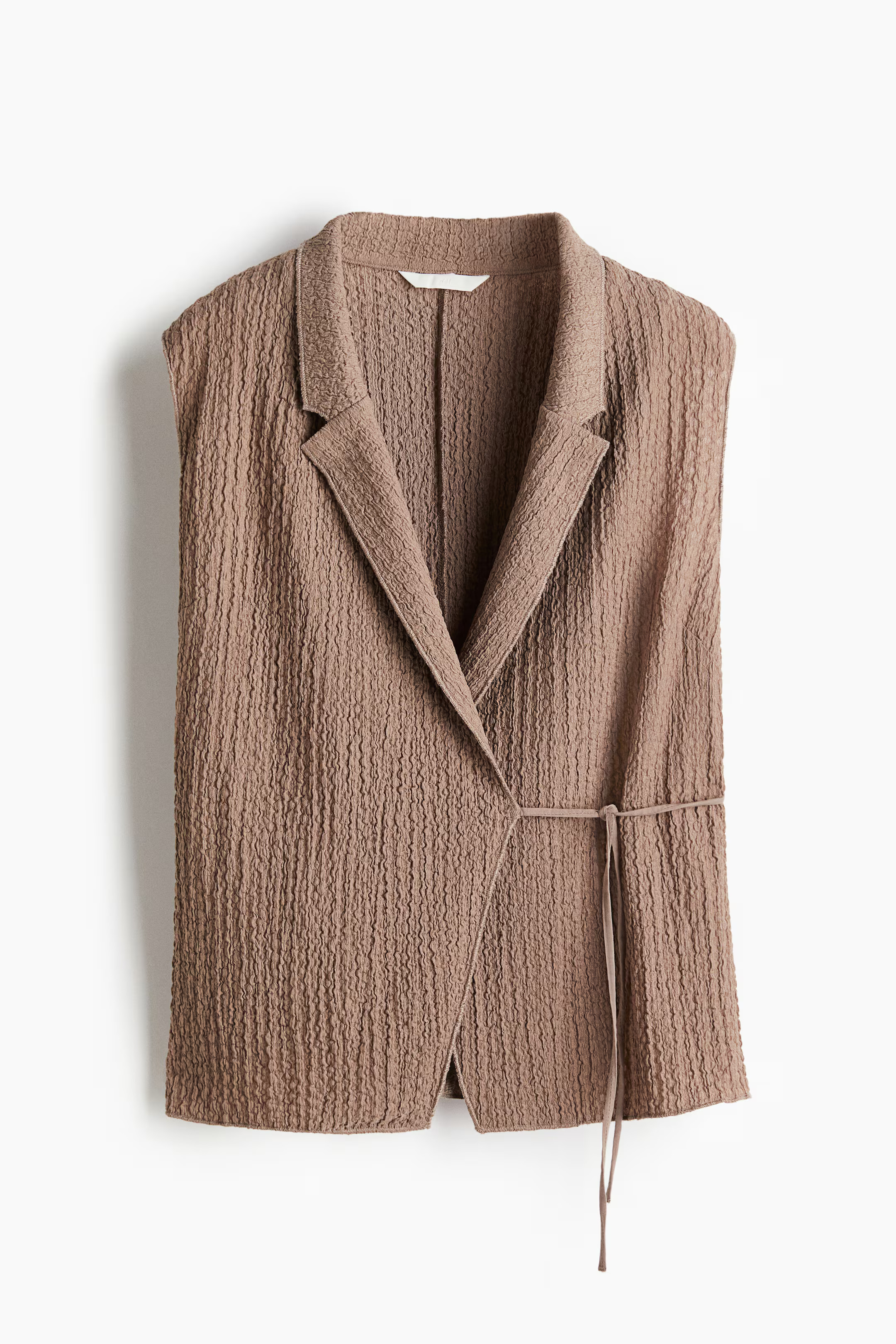 Textured jersey waistcoat | H&M (UK, MY, IN, SG, PH, TW, HK)