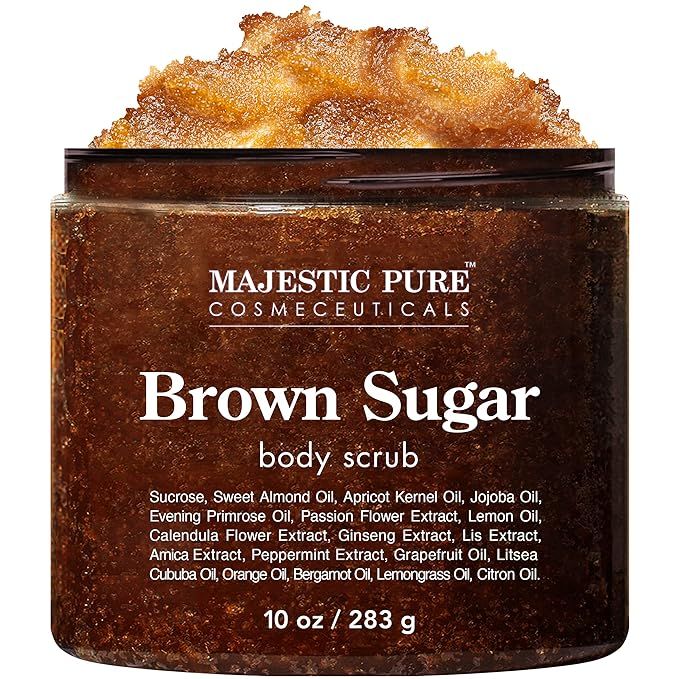 Brown Sugar Body Scrub for Cellulite and Exfoliation - Natural Body Scrub - Reduces The Appearances  | Amazon (US)