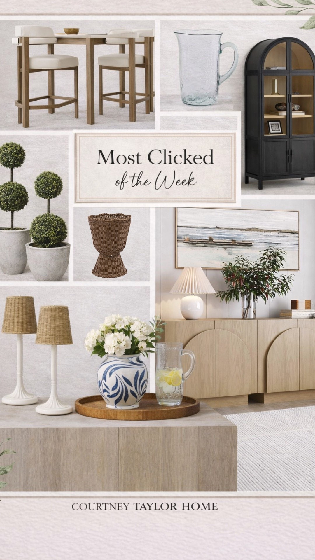 Most clicked items from last week! Everything from new outdoor finds Target, to my summer centerpiece styling and arched console cabinets these are the home decor pieces you all loved most! 

#LTKHome #LTKSeasonal