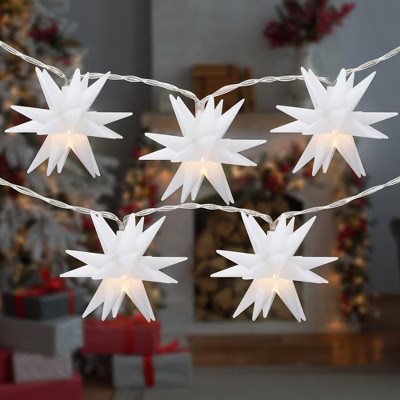 Northlight LED Moravian Star Christmas Fairy Lights - 5.25' Copper Wire - 10ct | Target