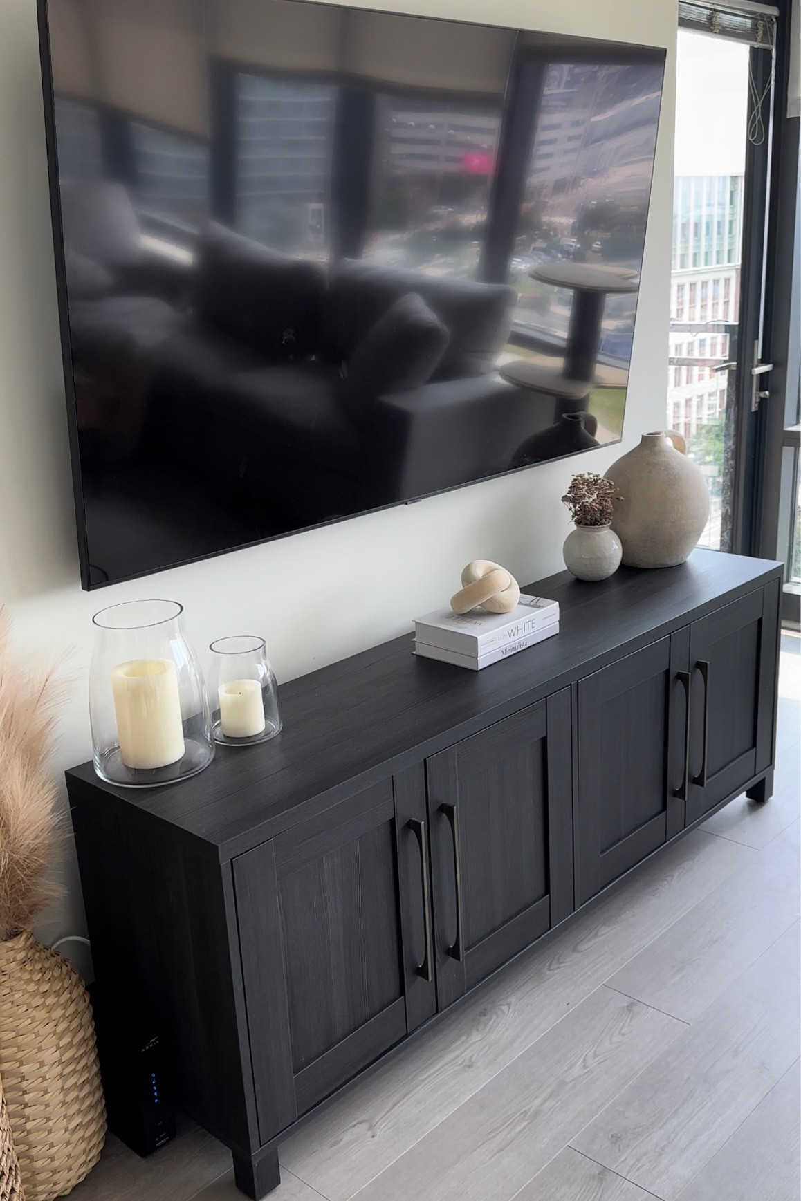 Tv console decor, console table decor, modern organic decor, minimalistic decor, home decor finds, home finds, warm minimalistic decor finds

#LTKstyletip #LTKhome #LTKFind