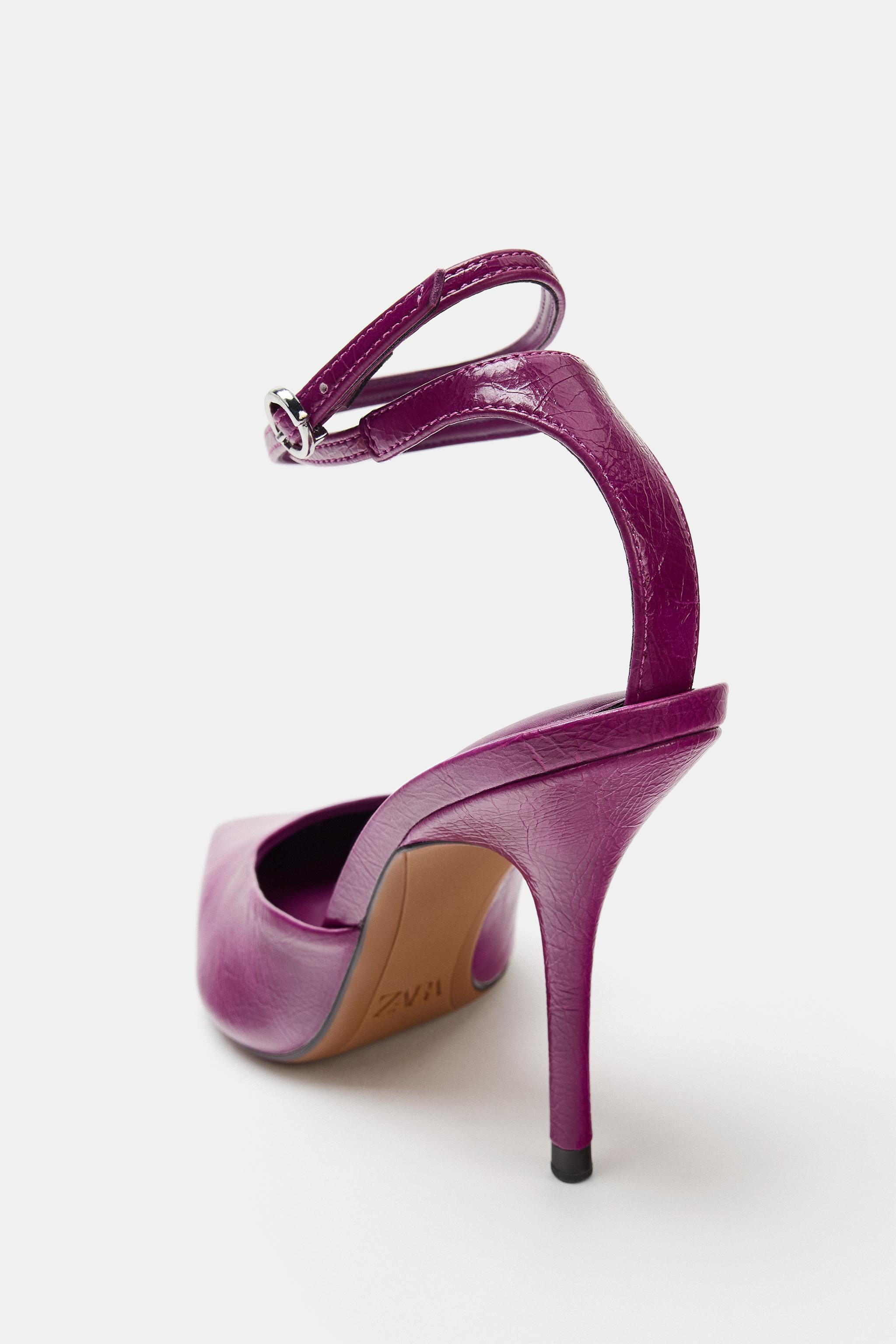 ANKLE STRAP SLINGBACK HEELS | Zara US