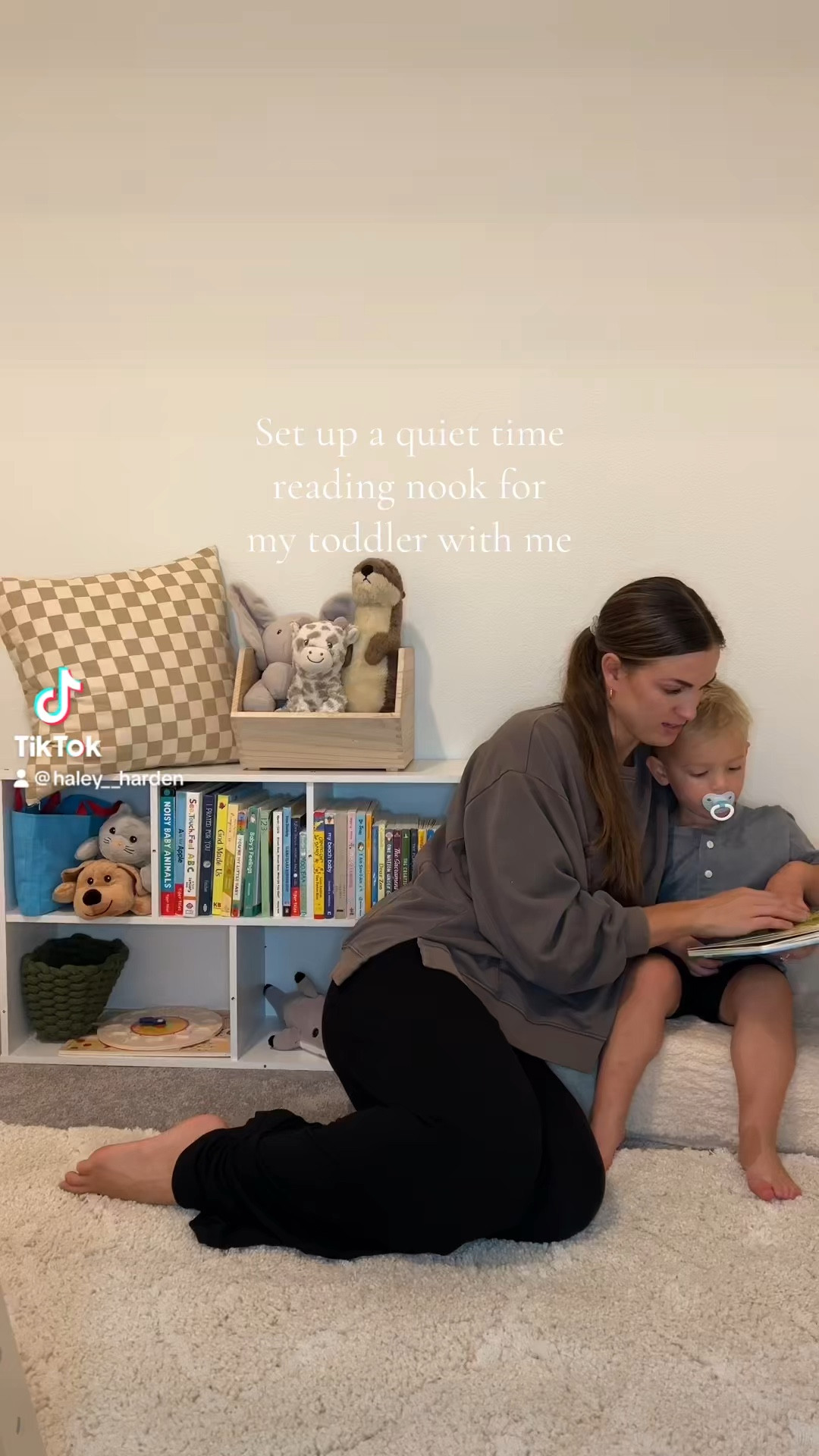 A cozy nook for a toddler to enjoy some quiet time ☺️ filled with stuffed animals, calming books, and simple activities like puzzles and the pet vet play set 🤍

#LTKkids #LTKhome #LTKfamily
