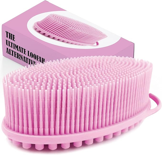 Avilana Exfoliating Silicone Body Scrubber Shower Brush- Hygienic Shower Loofah Sponge Alternativ... | Amazon (US)