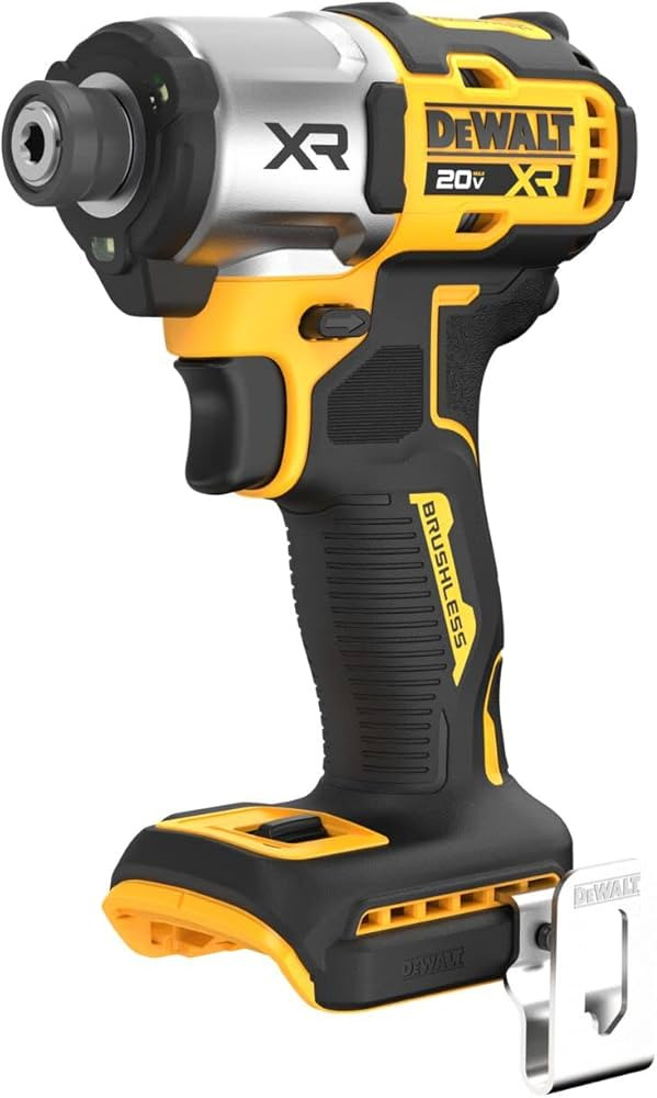 DEWALT 20V MAX XR Impact Driver, Brushless, 1/4", 3-Speed, Bare Tool Only (DCF845B), Yellow, Blac... | Amazon (US)