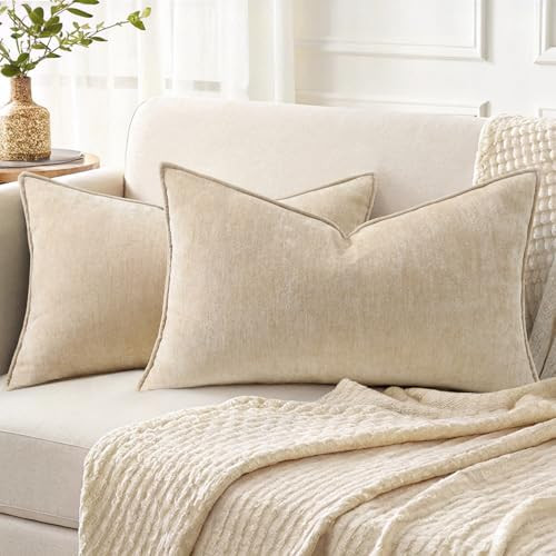 decorUhome Spring Couch Throw Pillow Covers 12x20 Set of 2, Decorative Soft Velvet Modern Cozy Ch... | Amazon (US)