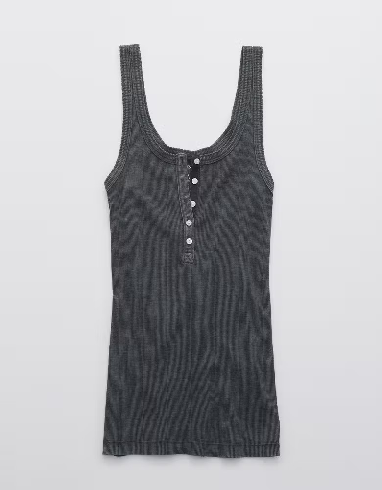 Aerie No BS Henley Tank Top | American Eagle Outfitters (US & CA)