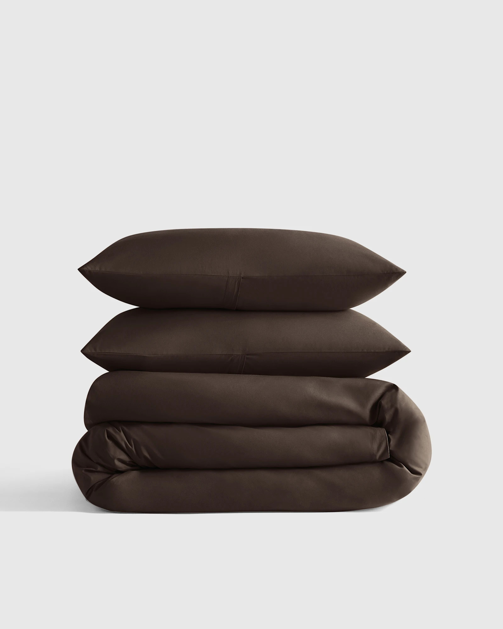 Classic Organic Percale Duvet Cover Set in Espresso | Quince