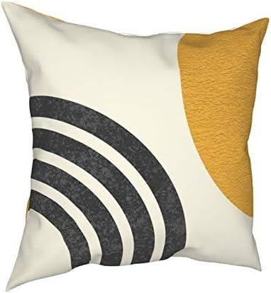 Adbax Throw Pillows Cover Mid-Century Pillow Covers Cushion Cover Modern Sun-Rainbow Pillowcases ... | Amazon (US)