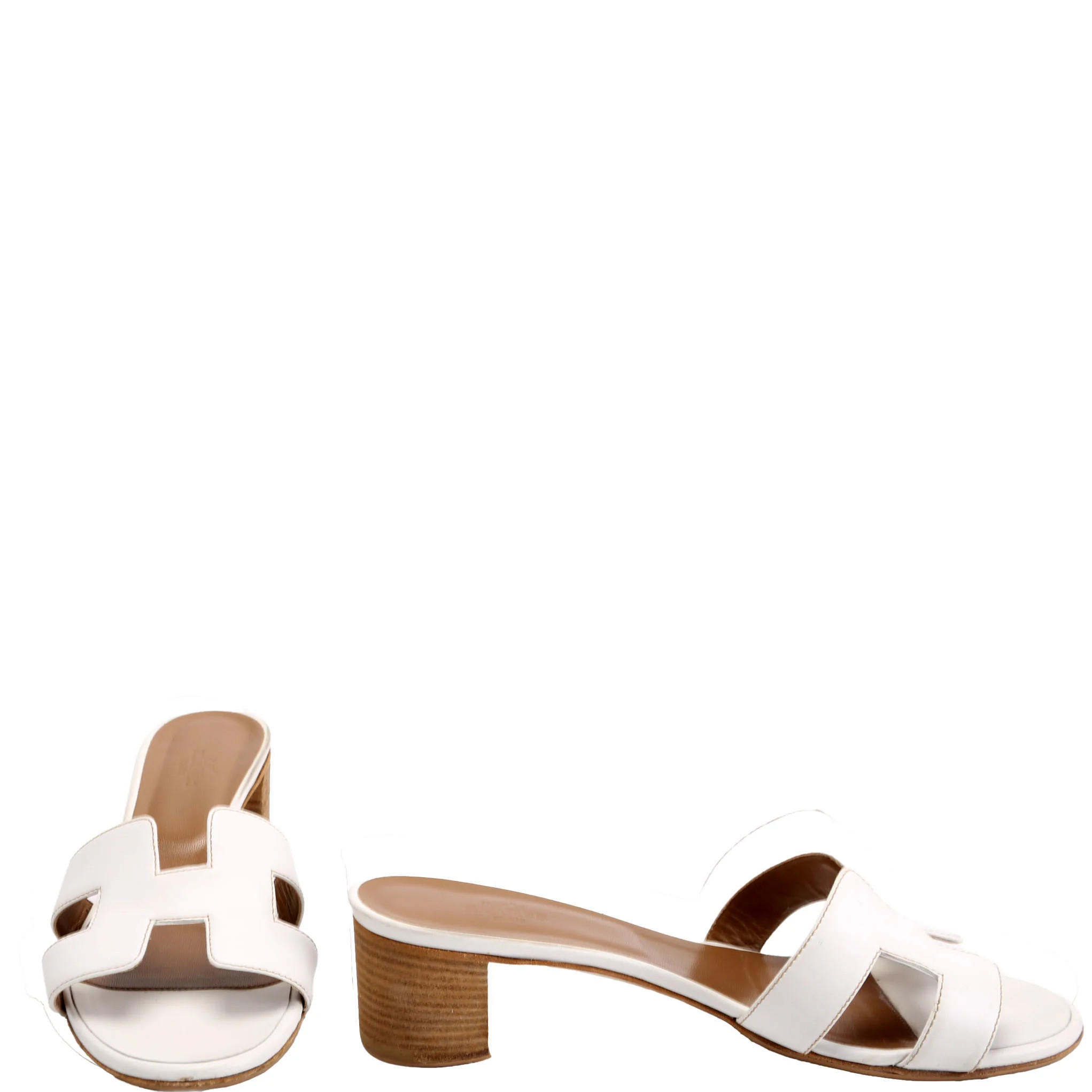 Oasis Sandals Size 39.5 White | Keeks Designer Handbags