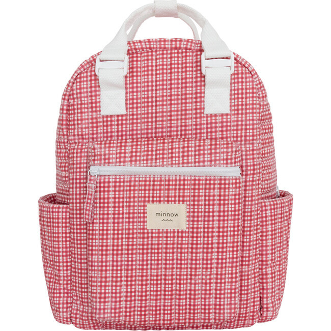 Poppy Gingham Coated Everyday Backpack | Maisonette