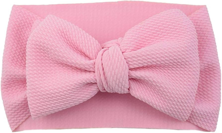 Kewl Fashion Baby Girl's Large Bow knot Nylon Headband Toddler Hairband for Photography Travle Pa... | Amazon (US)