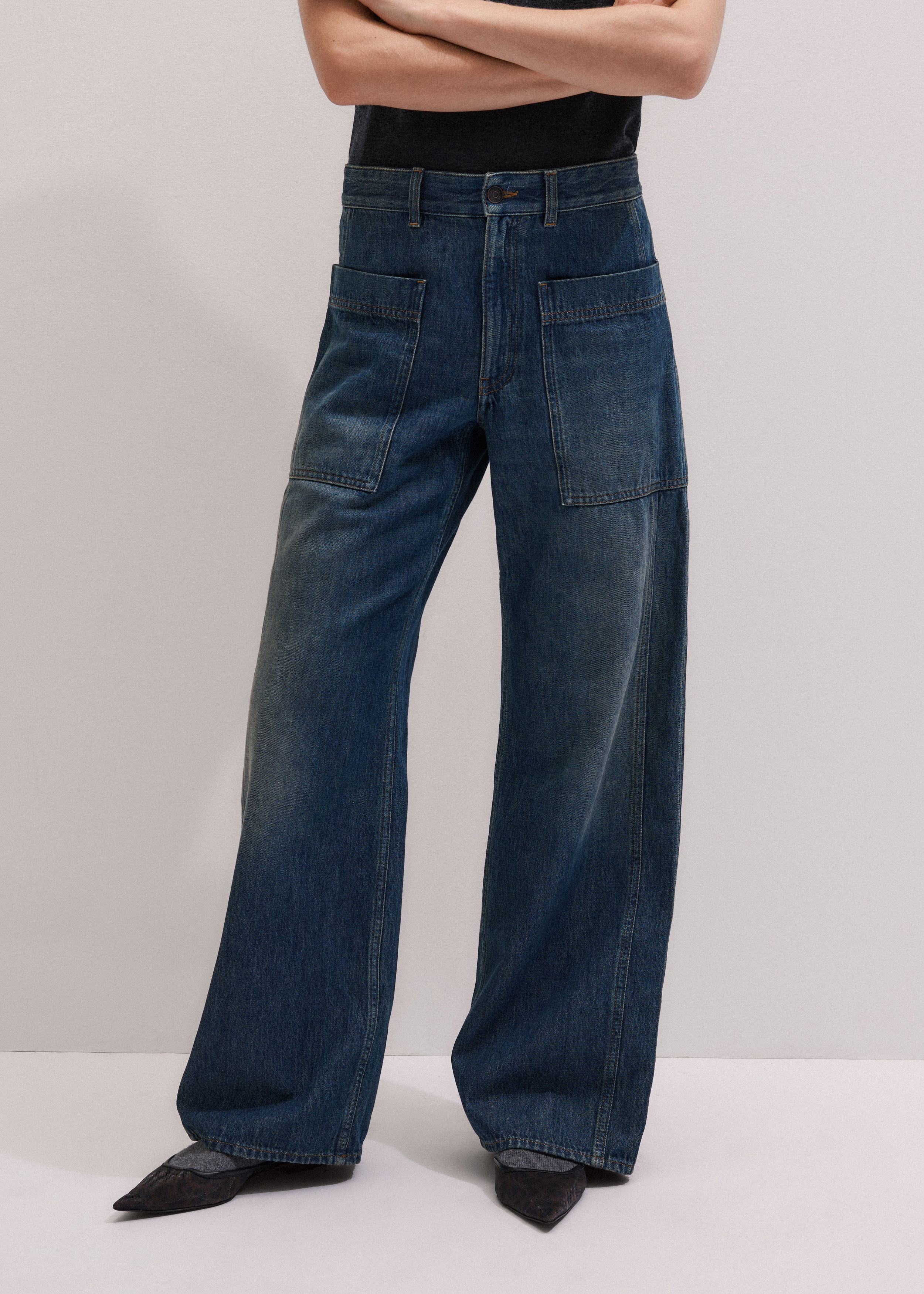 Relaxed Baggy Jean Fluid Denim | ME+EM US